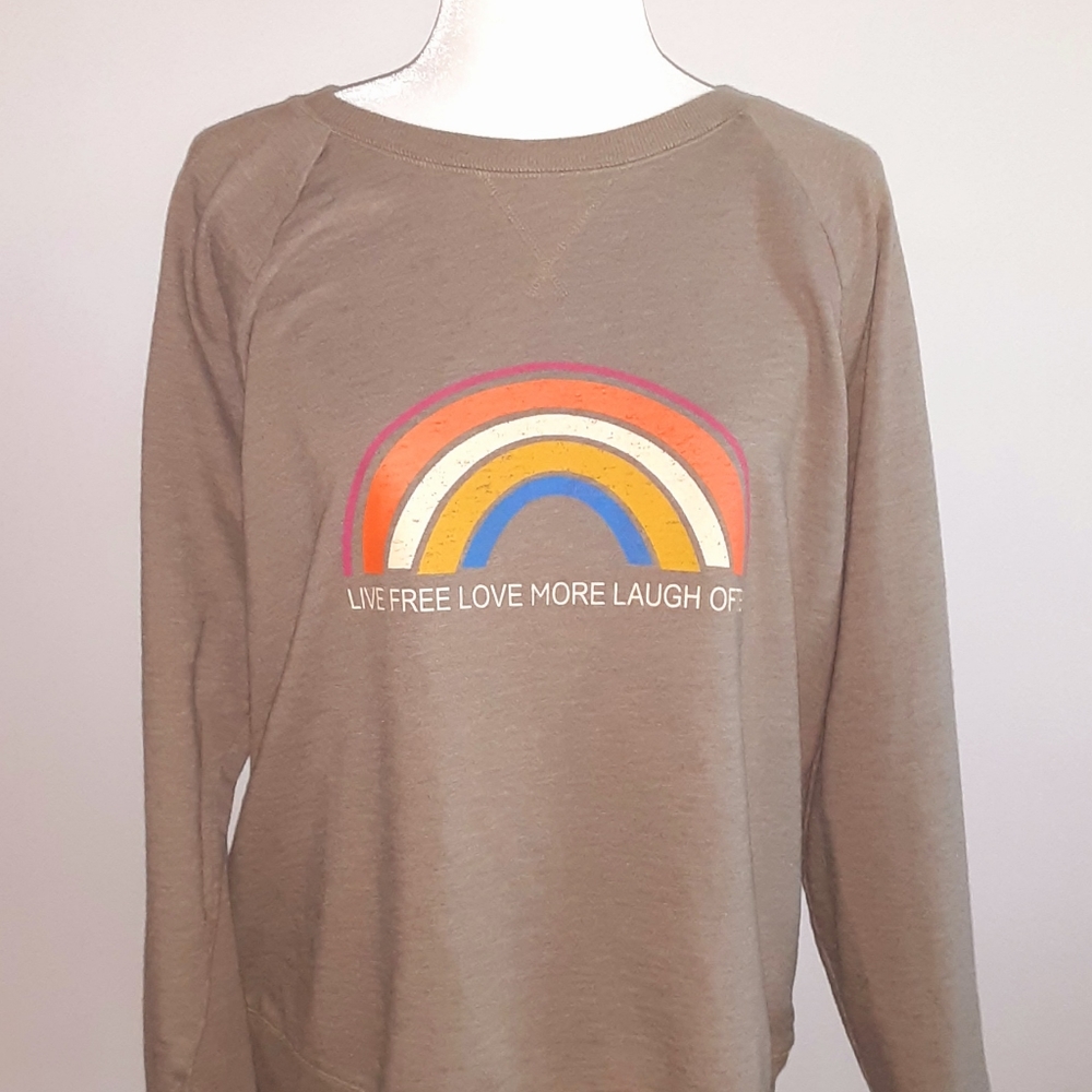 Sonoma Live Love Laugh Affirmation Sweatshirt XL